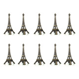 Pack X10 Torre Eiffel 13 Cm Adorno De Metal Souvenir Paris