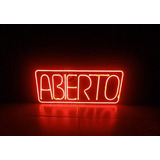 Cartel Neón Led Abierto Apto Exterior - Luminoso - Deco