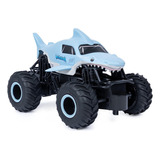 Monster Jam Rc- Megaladon- Escala 1:24 Color Azul Personaje Megalodon