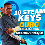 10 Chaves Aleatória Steam Ouro - 10 Steam Random Key