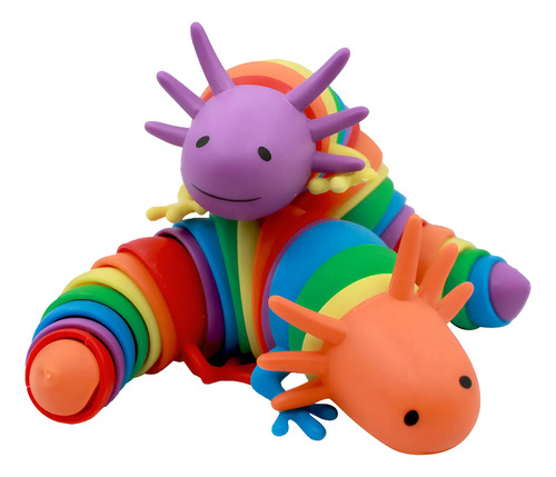 Babosita Slugi Juguete Ajolote Fidget 2 Piezas