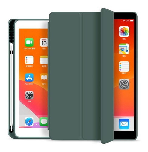 Funda Estuche Smart Case Pen Space iPad 7 8 9 + Vidrio