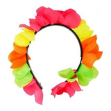 Vincha De Flores Fluo X 24 Cotillon Carioca .gorcie