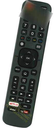 Control Remoto Hle4317rtu En2ag27h Para Hisense Smart Tv