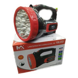 Lanterna 18 Led Recarregável Maxmídia Holofote Bivolt