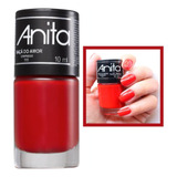 Esmalte Anita Maçã Do Amor Vermelho Cremoso 10ml