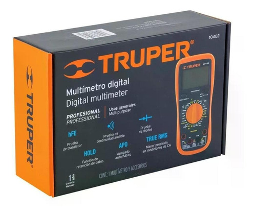 Multímetro Digital Profesional Rms Verdadero Mut-39 - Truper