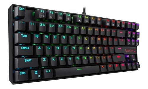 Teclado Gamer Mecanico Redragon Kumara Rgb Black