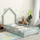 Cama Montessori De Madera Para Niños, Diseño Casa, Verde