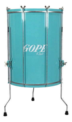 Surdo Gope 18 Pol 60cm Alumínio Reels Verde Com Tripé