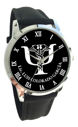 Reloj Mod. Psicólogo/psicologa C/nombre, Vinipiel,  Mow