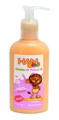 Crema De Peinar Han Kids Niños Sin Parabenos 200ml