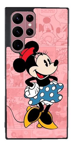 Funda Para Galaxy Minnie Mouse Fondo Rosa Moda Disney
