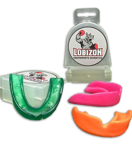 Protector Bucal Termomoldeable Simple Con Caja Boxeo Hockey 