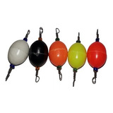 Boya Pilotin Aceituna Armado X 5 Unidades Plasticos Pesca