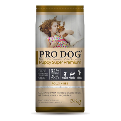 Pro Dog Puppy Razas Minis Y Pequeñas 3 Kg Nuevo | Envío gratis