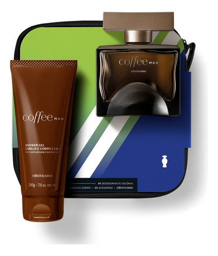 Perfume Coffee Man Oboticário Presente (3 Itens)