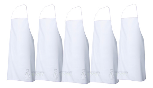 Delantal Gastronomico Cocina Antimancha Pack X 5 Unidades