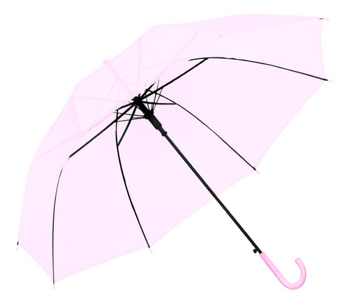 Paraguas Transparente Lluvia Sombrilla Plegable Automatico