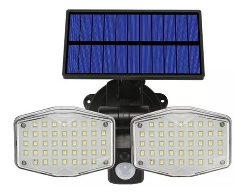 Foco Lampara Solar 82 Led Panel Sensor Movimiento Ajustable