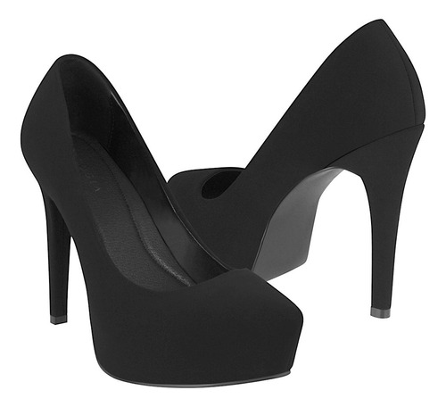 Tacones Dama Perugia 12800 Suede Negro