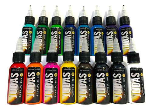 Tinta Tattoo Judas Ink X 16 Colores - Promo Lanzamiento!