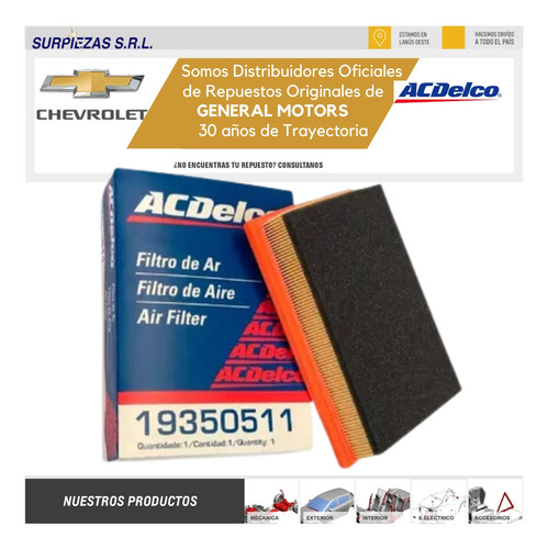 Kit Filtros + Aceite Acdelco Sinte Chevrolet Onix / Prisma Foto 4