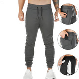 Pantalones Jogger Deportes Cremallera Colgar Toalla Hombre