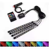 Tira De 48 Luces Led Rgb C/control Remoto P/interior De Auto