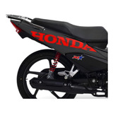 Calcos Rojas Honda X2 Para Wave 110s Moto Negra