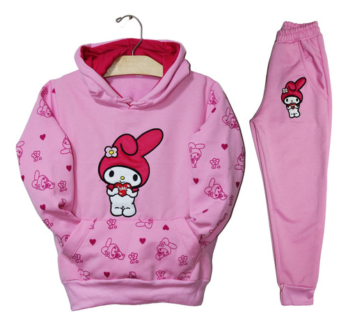 Conjunto De Pants Con Sudadera De My Melody My Kuromi Onegai