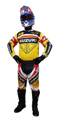 Conjunto Motocross Suzuki Racing Pantalon Y Buzo - En Rpm