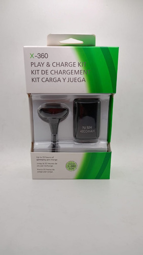 Kit Cargador Para Control De Xbox Inalambrico Bateria + Usb