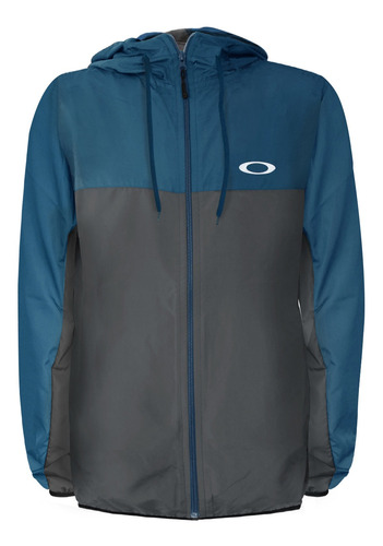 Jaqueta Oakley Windbreaker Blocked Jacket Navy Blue