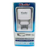 Kit Carregador Micro-usb V8 Kingo 1.2a 5v Para Moto E7 Plus