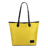 Bolsa Tote, Marca Náutica Con Mascada De Diseño De La Tela Amarillo