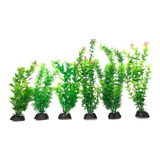 Plantas Artificiais Aquário Green Misto Kit3un 20cm 3un 30cm