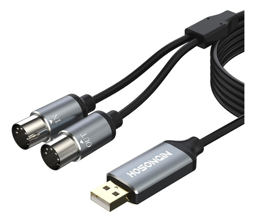 Cable Midi Usb De 6 Pies, Adaptador De Interfaz Midi Us...