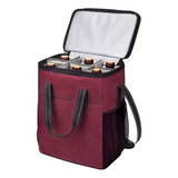 Bolsa Térmica Porta Vinho Impermeável Transporte 6 Garrafas