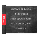 Papel Contact Lousa Adesiva Preto Fosco Opaco Giz 45cm X 5m 