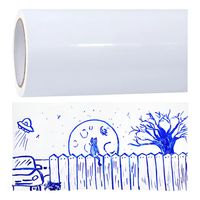 Vinilo Blanco Adhesivo Pizarrón Pizarra De 60 Cm X 5 Mt | Envío gratis