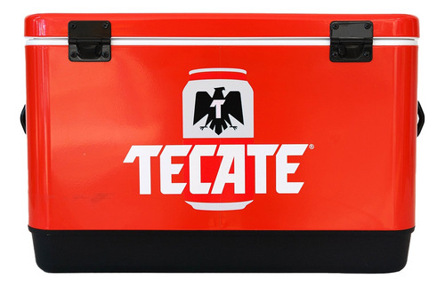 Hielera Metálica Tecate Original 30 Lts Capacidad 36 Latas