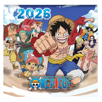 Calendario One Piece 2026 Pared 30x30 Cm Danpex Anime | Meses sin interés