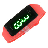 Reloj Montreal Mujer Ml1668 Digital Luz Led Malla Silicona