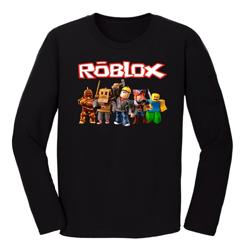 Remera Adultos Roblox 100% Algodón Mangas Largas