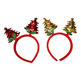 2 Diademas Navideñas Accesorio Navidad Accesorio Mujer Niñas