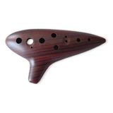 Woodi Ocarina Flauta Wc-917bw 12 Agujeros Grano De Madera Al