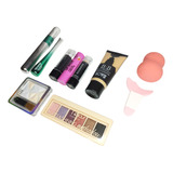 Set De Maquillaje Profesional Combo X10 Sombras Labial Rimel