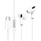 Fone De Ouvido Type-c In-ear Hrebos Hs-359 Stereo Cor Branco