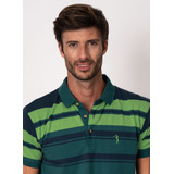 Camisa Polo Aleatory Listrada Legend Verde